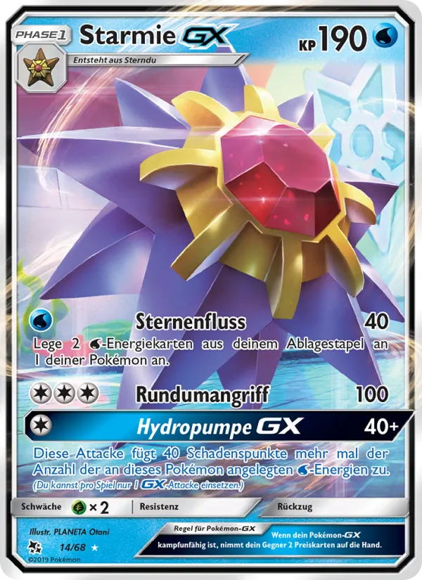 Starmie-GX #14 — Verborgenes Schicksal