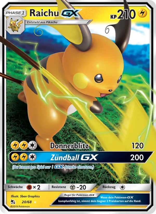 Raichu GX #20