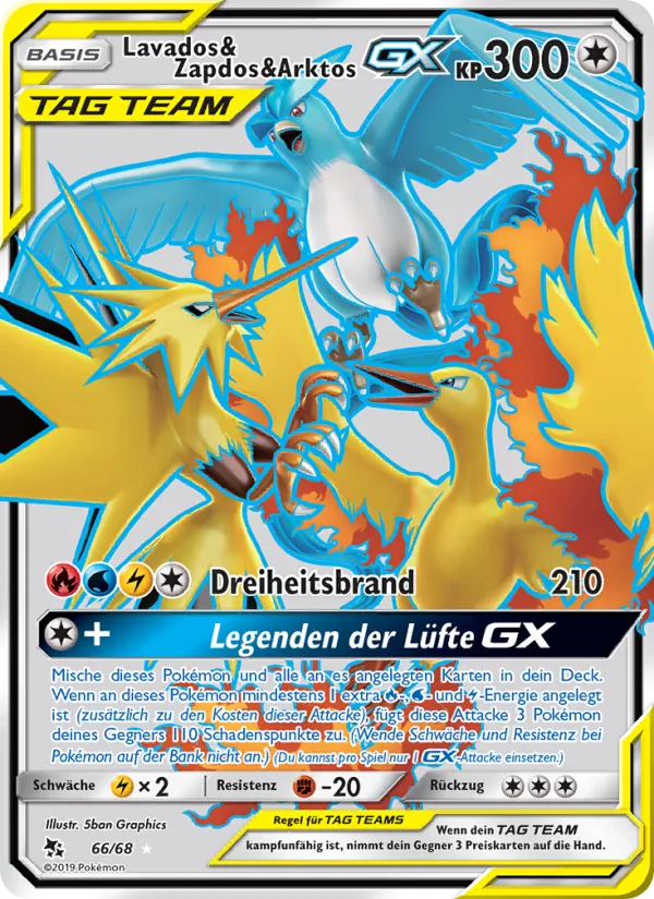 Lavados & Zapdos & Arktos-GX #66