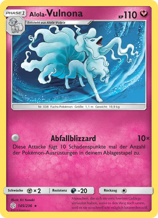 Alola Vulnona #145 — Welten im Wandel (Reverse Holo)