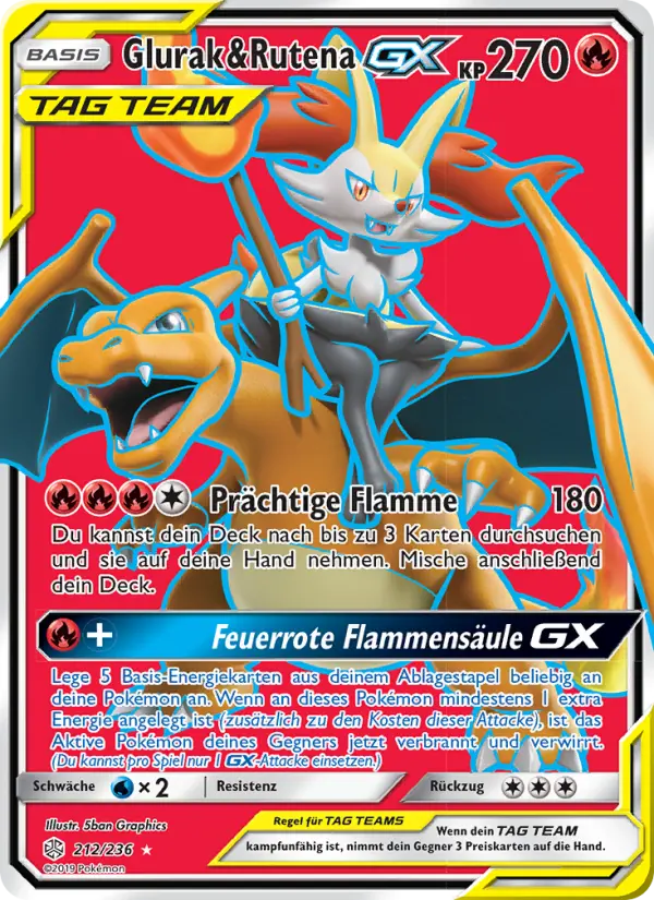 Glurak & Rutena GX #212