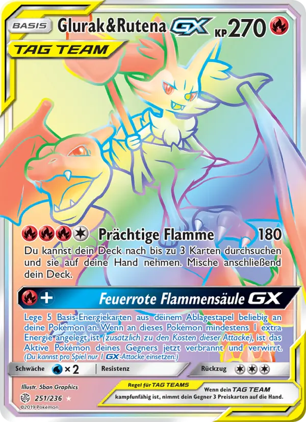 Glurak & Rutena GX #251