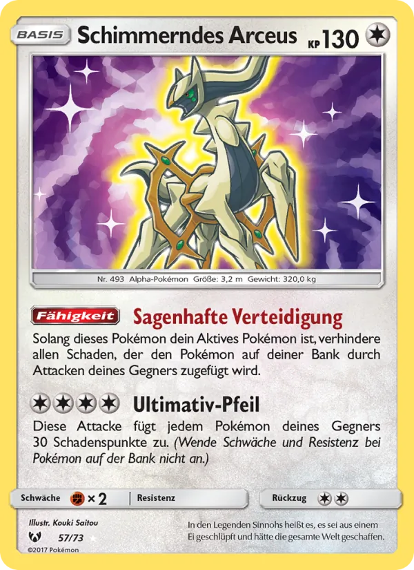 Schimmerndes Arceus #57