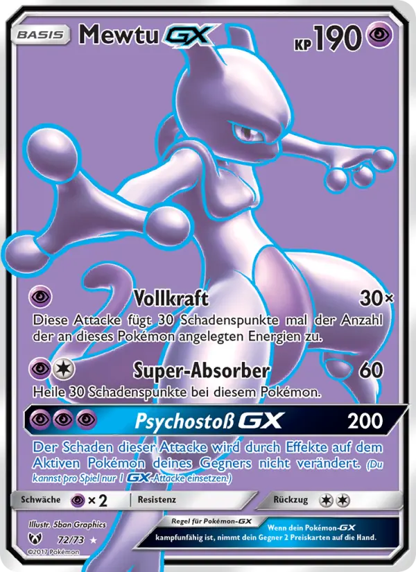 Mewtwo GX #72