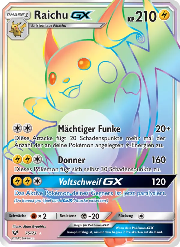 Raichu GX #75