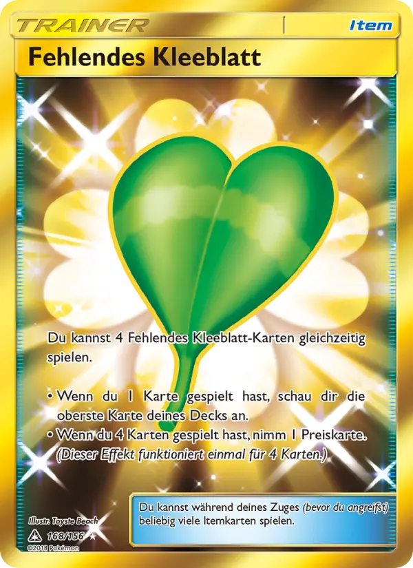 Fehlendes Kleeblatt #168