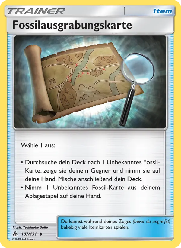 Fossilausgrabungskarte #107 — Grauen Der Lichtfinsternis