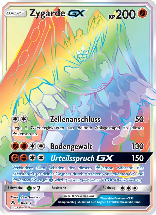 Zygarde GX #136 — Grauen Der Lichtfinsternis