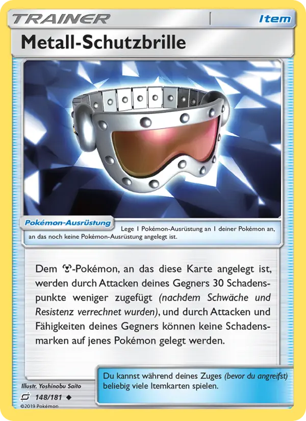 Metall-Schutzbrille #148 — Teams Sind Trumpf (Reverse Holo)