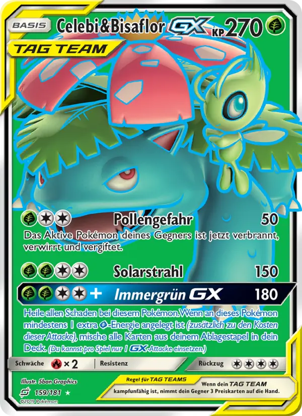Celebi & Bisaflor GX #159 — Teams Sind Trumpf