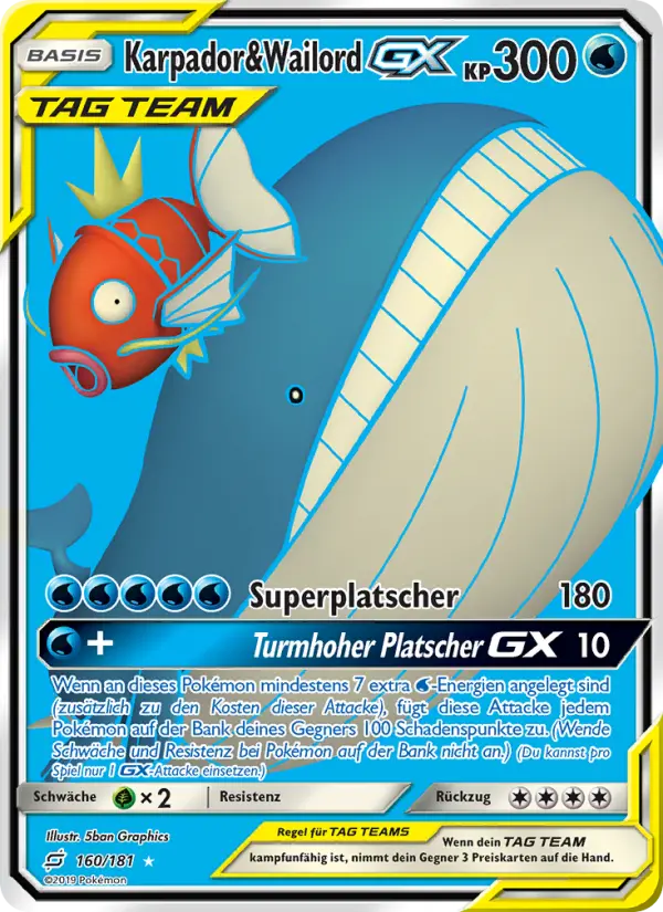 Karpador & Wailord GX #160