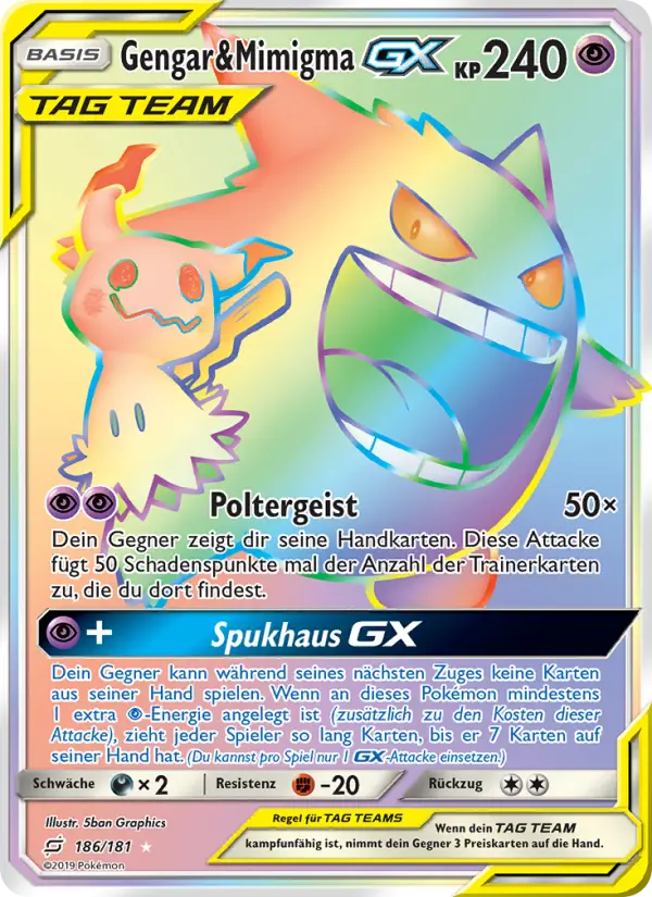Gengar & Mimigma GX #186