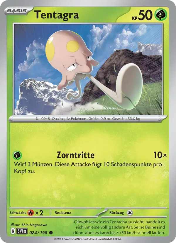 Tentagra #024 — Karmesin & Purpur (Reverse Holo)