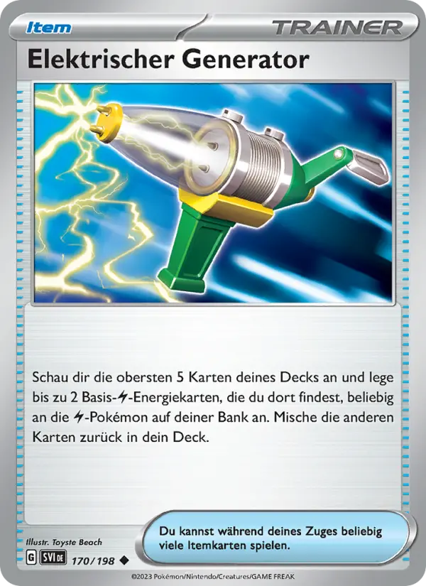 Elektrischer Generator #170 — Karmesin & Purpur (Reverse Holo)