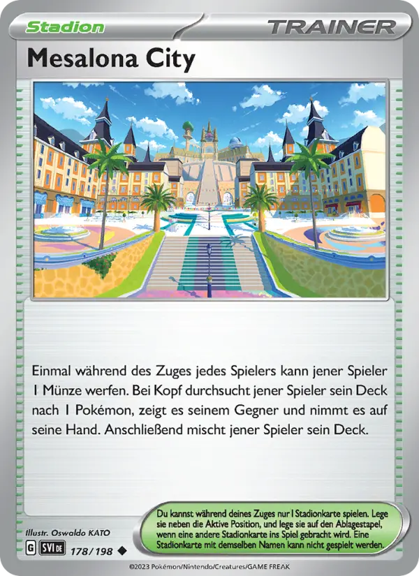 Mesalona City #178 — Karmesin & Purpur (Reverse Holo)