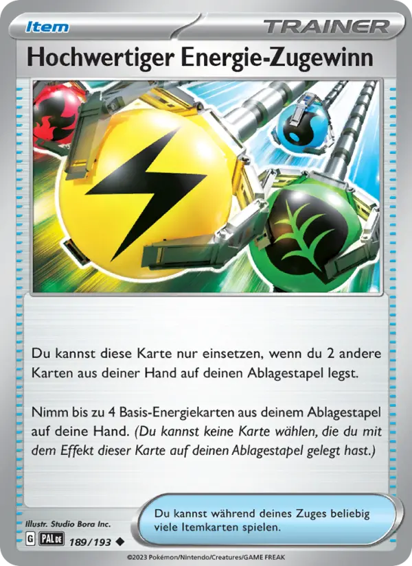 Hochwertiger Energie-Zugewinn #189
