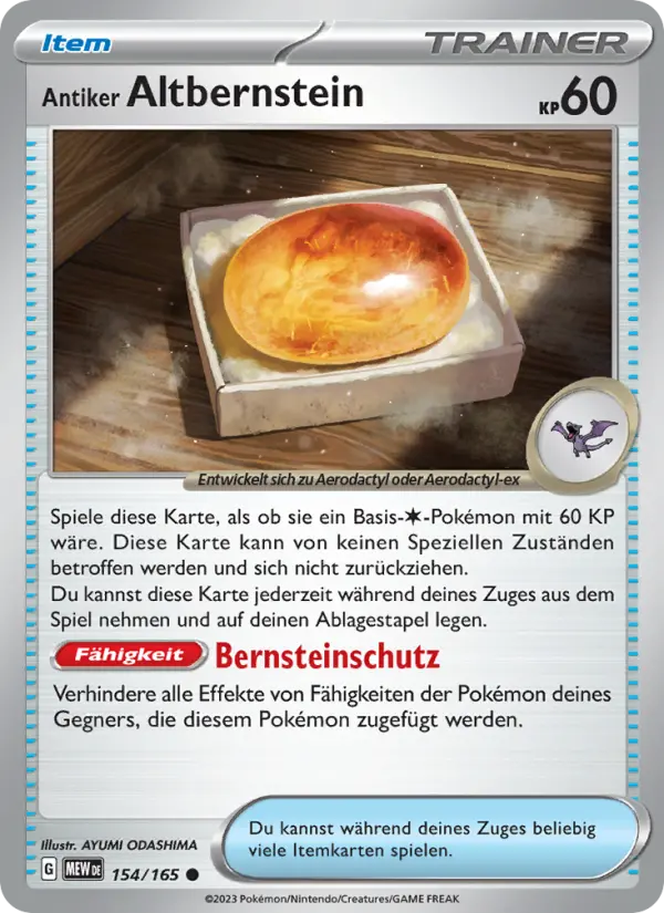 Antiker Altbernstein #154
