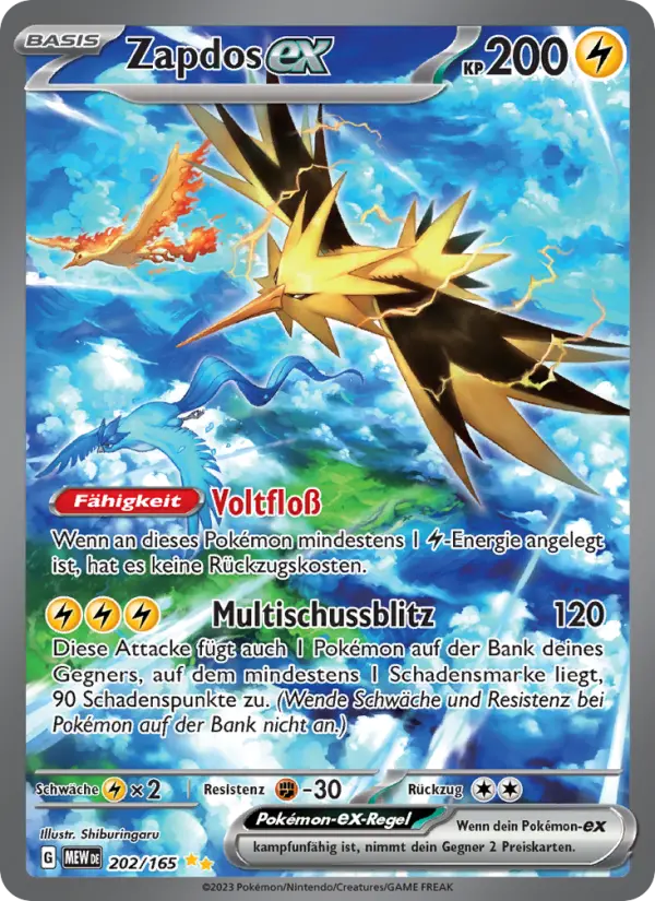 Zapdos ex #202