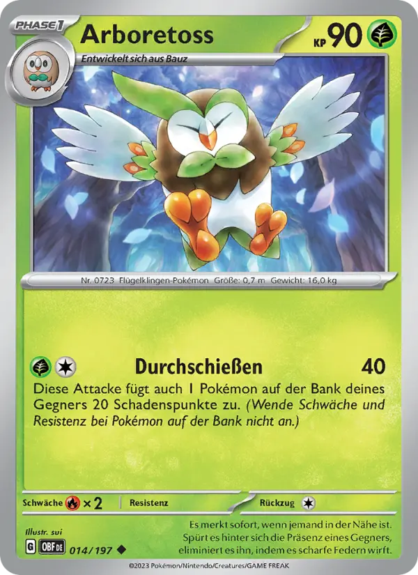 Arboretoss #014 — Obsidian Flammen (Reverse Holo)