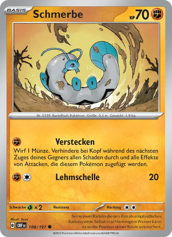 Schmerbe #108 — Obsidian Flammen (Reverse Holo)