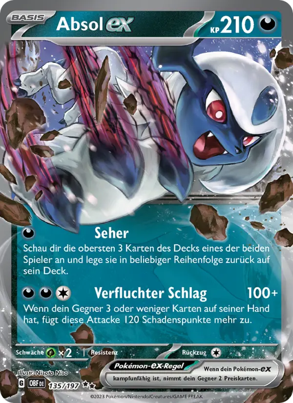 Absol ex #135 — Obsidian Flammen