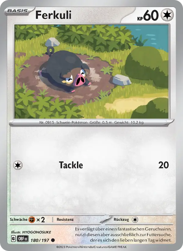 Ferkuli #180 — Obsidian Flammen (Reverse Holo)