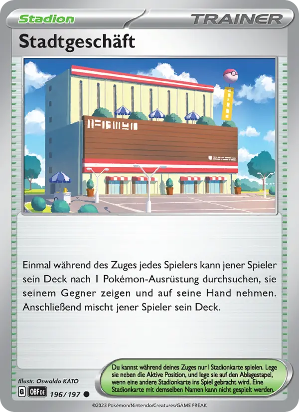 Stadtgeschäft #196 — Obsidian Flammen
