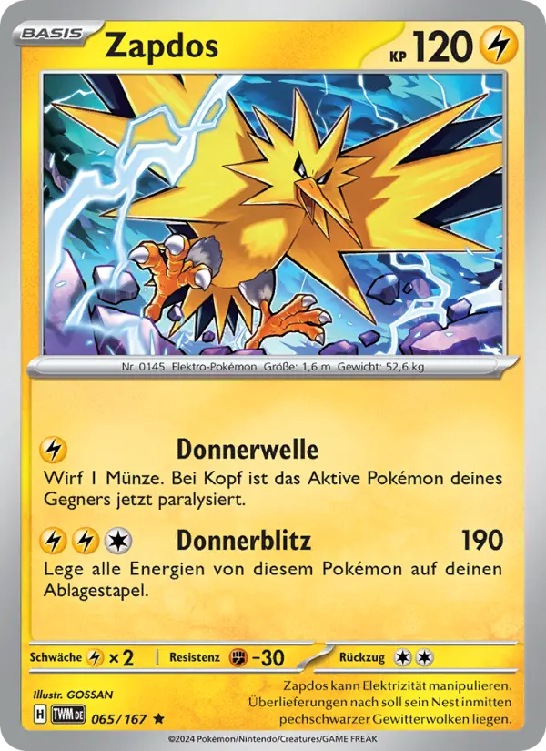 Zapdos #065 — Maskerade im Zwielicht