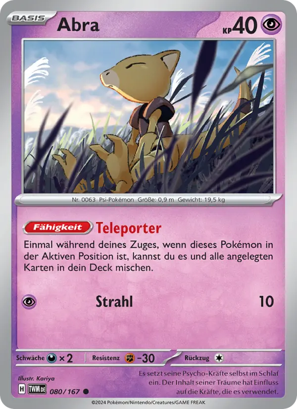Abra #080 — Maskerade im Zwielicht (Reverse Holo)
