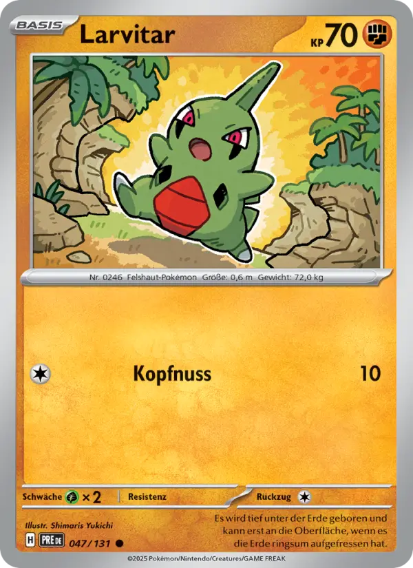 Larvitar #047 — Prismatische Entwicklungen