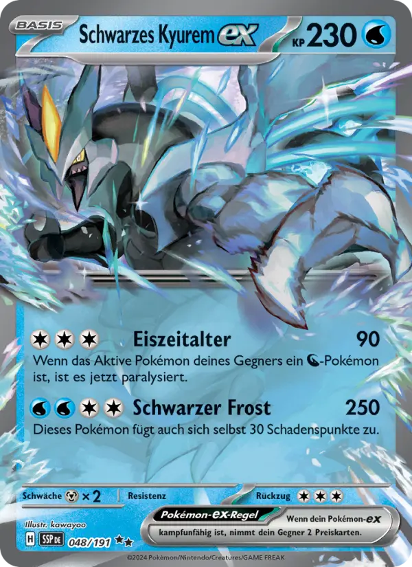 Schwarzes Kyurem-EX #048
