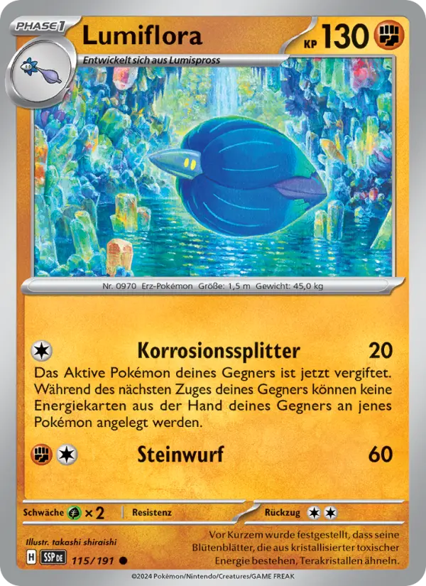 Lumiflora #115 — Stürmische Funken (Reverse Holo)