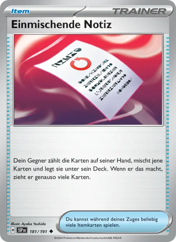 Einmischende Notiz #181 — Stürmische Funken