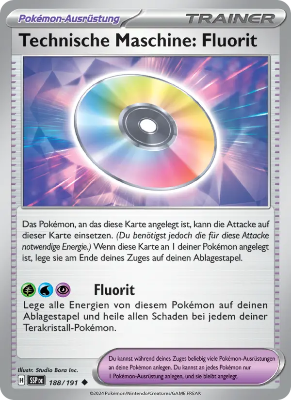 Technische Maschine: Fluorit #188 — Stürmische Funken (Reverse Holo)