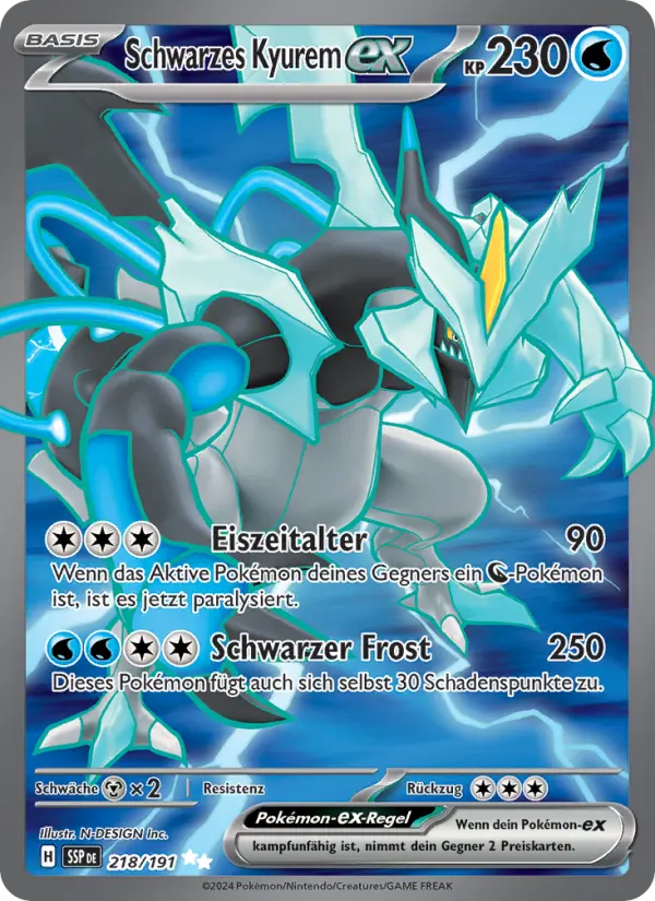Schwarzes Kyurem-EX #218