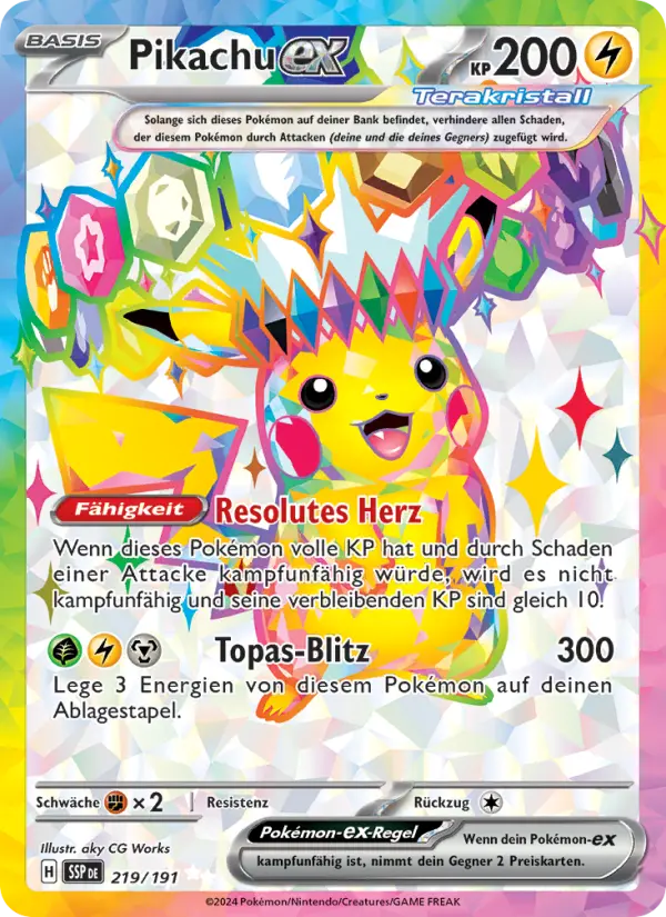 Pikachu ex #219