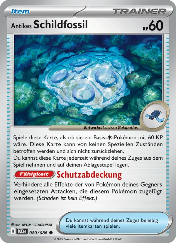 Antikes Schildfossil #080