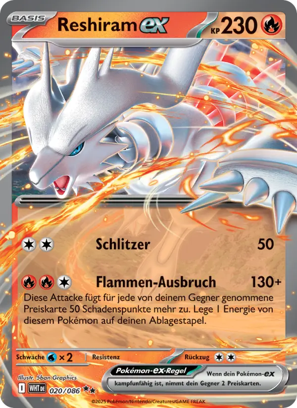 Reshiram ex #020