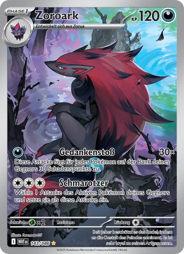 Zoroark #143 — Weiße Flammen