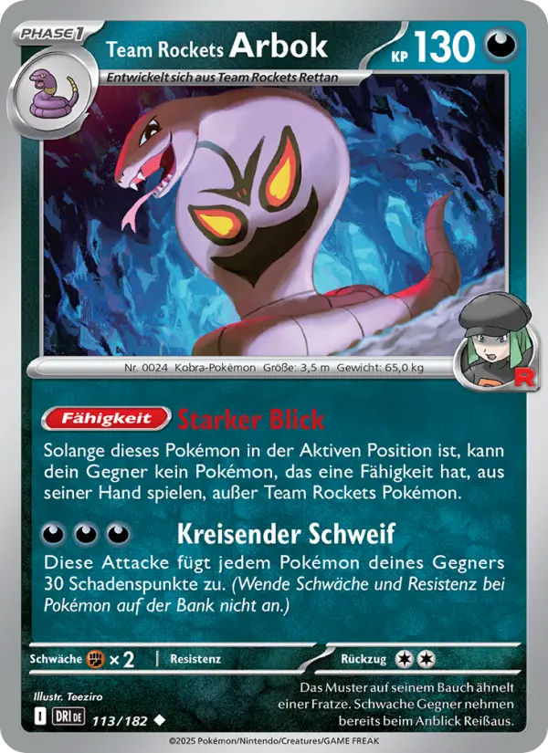 Team Rockets Arbok #113 — Ewige Rivalen