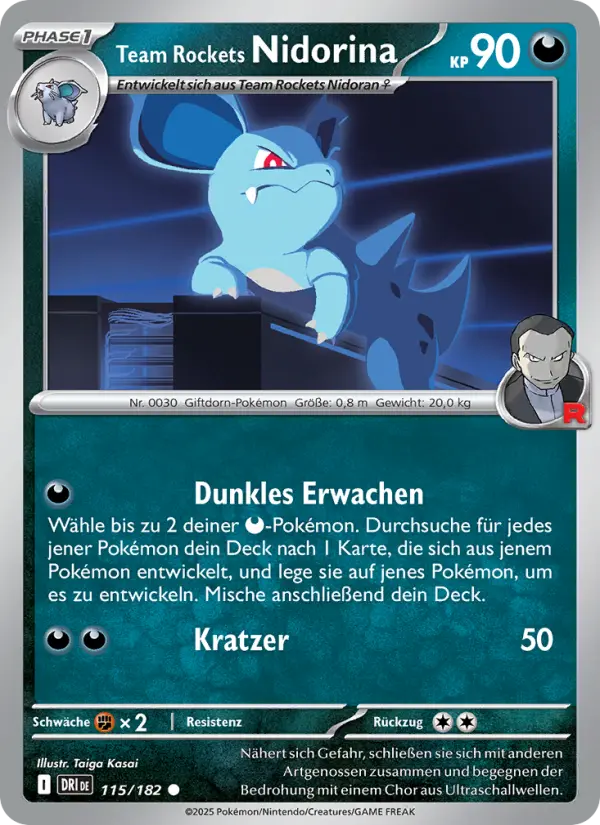 Team Rockets Nidorina #115