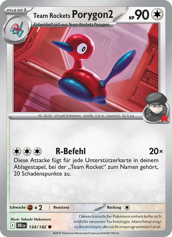 Team Rockets Porygon2 #154