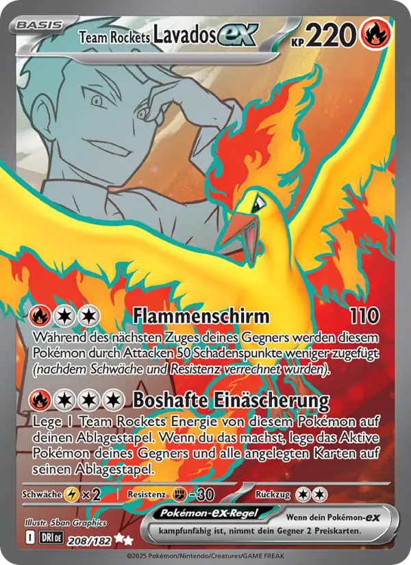 Team Rockets Lavados ex #208