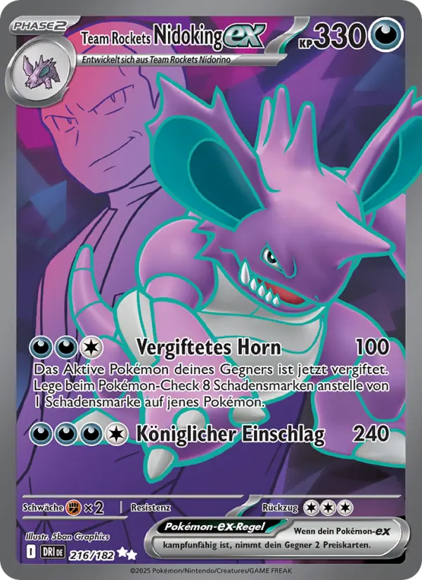 Team Rockets Nidoking ex #216