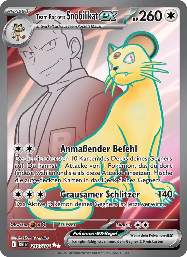 Team Rockets Snobilikat ex #219