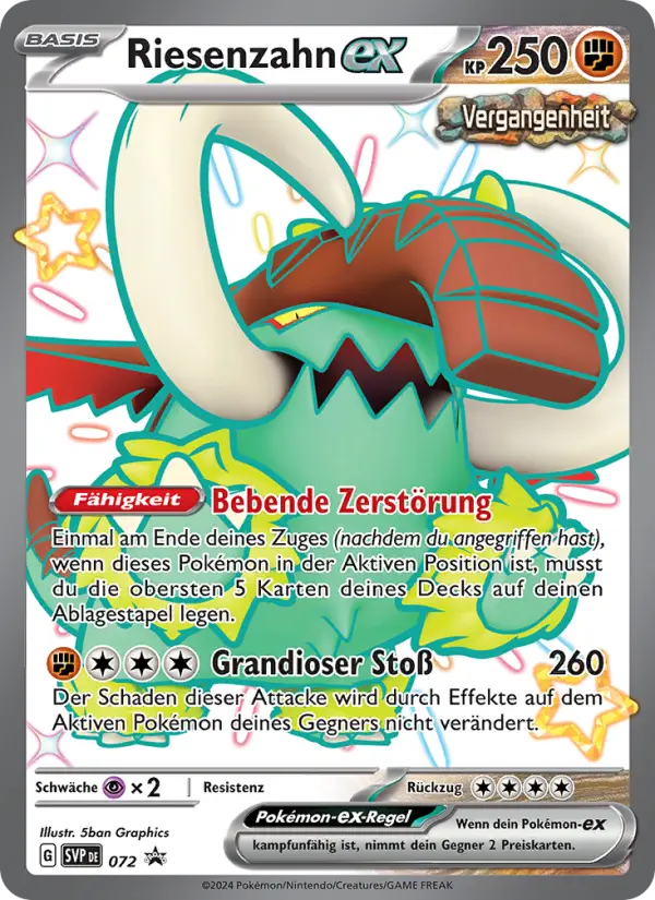 Riesenzahn ex #072 — SVP Black Star Promos