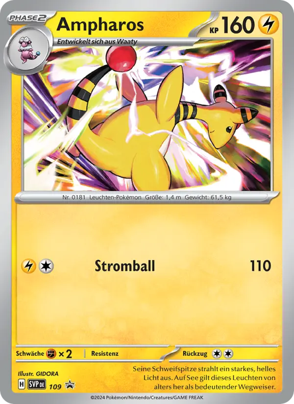 Ampharos #109 — SVP Black Star Promos