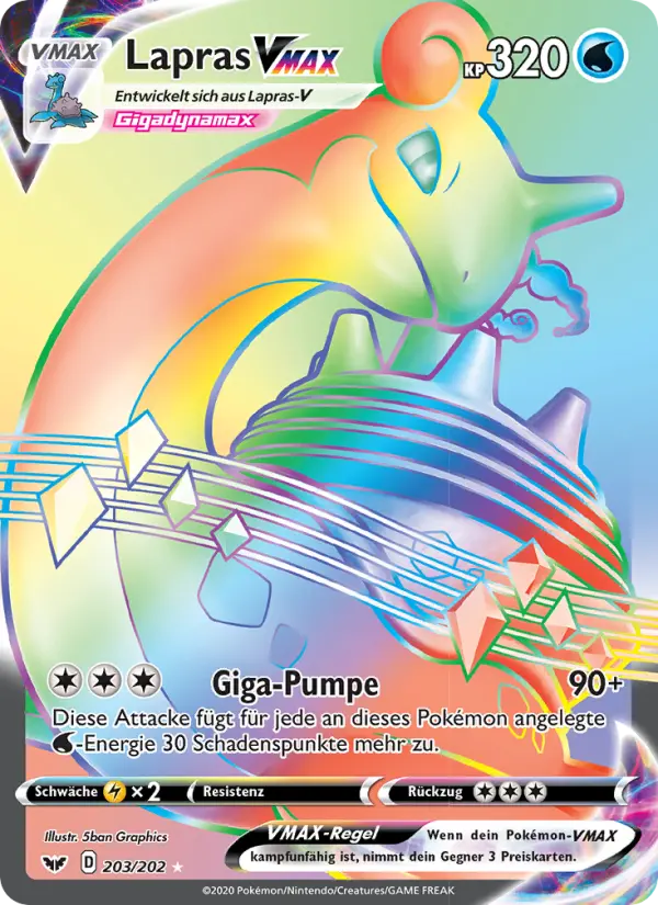 Lapras VMAX #203