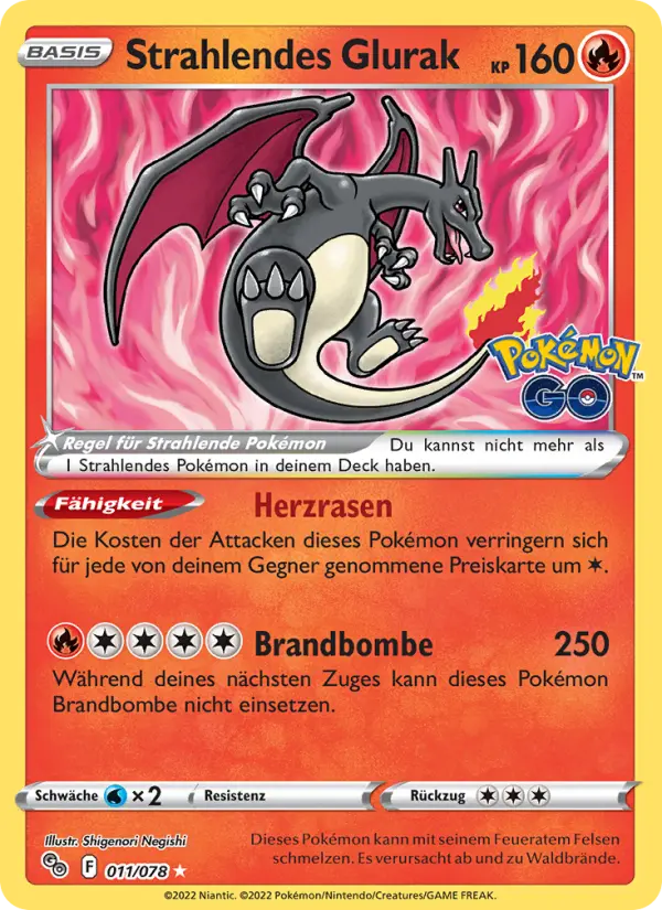 Strahlendes Glurak #011