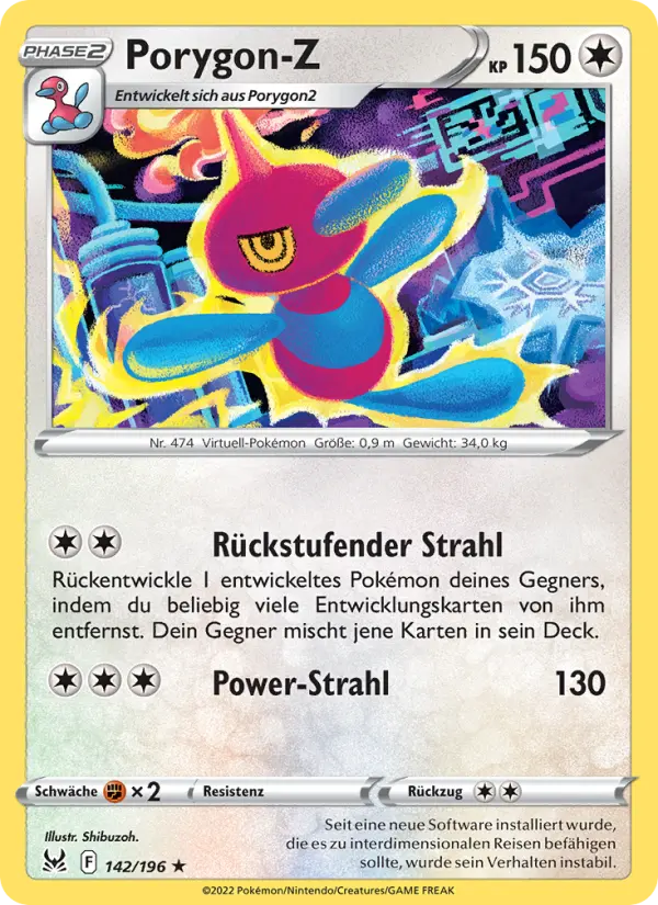 Porygon-Z #142 — Verlorener Ursprung